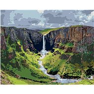 Diamondi - METSUNYANE WATERFALLS, 40x50 cm, stretched canvas on frame - Diamond Painting