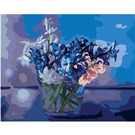 Diamondi - A MIX OF SPRING HYACINTS IN A VASE, 40x50 cm, without frame and without canvas shut off - Diamond Painting