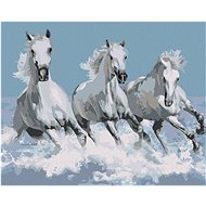 Diamondi - Diamond painting - WHITE HORSES - Diamond Painting