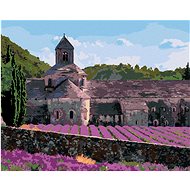 Diamondi - LEVANDULO FIELD AT THE CLASSETER SENANQUE IN PROVANCE, 40x50 cm, off canvas on frame - Diamond Painting