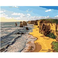 Diamondi - Diamond painting - SUNSET OVER TWELVE APOSTLES OF AUSTRALIA, 40x50 cm, Off beach - Diamond Painting
