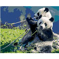 Diamondi - Diamond painting - PANDA AND BAMBUS - Diamond Painting