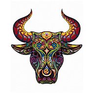 Diamondi - BULL WITH ORNAMENTS, 40x50 cm, stretched canvas on frame - Diamond Painting