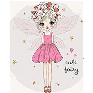 Diamondi - GIRL FAIRY, 40x50 cm, stretched canvas on frame - Diamond Painting