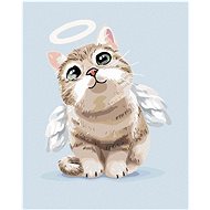 Diamondi - ANGEL CAT, 40x50 cm, off canvas on frame - Diamond Painting