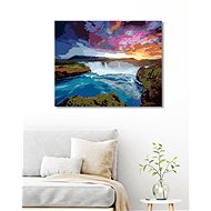 Diamondi - Diamond Painting - VIEW OF GODAFOSS CASKET, 40x50 cm, without frame and without canvas sw - Diamond Painting