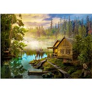 ENJOY Log Cabin by the river 1000 pieces - Jigsaw Puzzle