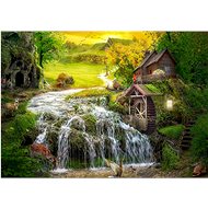 ENJOY Puzzle Log cabin at the magic river 1000 pieces - Jigsaw Puzzle