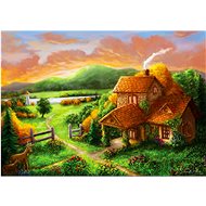ENJOY Puzzle Cottage at dusk 1000 pieces - Jigsaw Puzzle