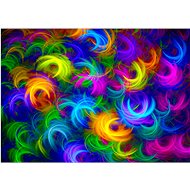 ENJOY Puzzle Abstract Neon Feathers 1000 pieces - Jigsaw Puzzle