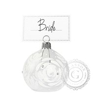 Name tag clear rose flower - Party Accessories