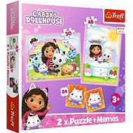 TREFL 3in1 Gaby's Magic House set (2 × puzzle + memory game) - Jigsaw Puzzle