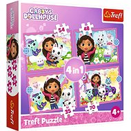 TREFL puzzle Gaby's Magic House 4in1 (35, 48, 54, 70 pieces) - Jigsaw Puzzle