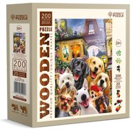WOODEN CITY Wooden Puzzle - Puppies in Paris 200 pieces - Jigsaw Puzzle