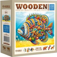 WOODEN CITY Wooden Puzzle - Fashion Fish 150 pieces - Jigsaw Puzzle