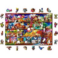 WOODEN CITY Wooden Puzzle - Travel Bookshelf 505 pieces - Jigsaw Puzzle