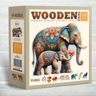 WOODEN CITY Wooden Puzzle - Fashion Elephants 250 pieces - Jigsaw Puzzle