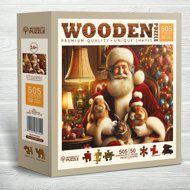 WOODEN CITY Wooden Puzzle - Santa's Rabbits 505 pieces - Jigsaw Puzzle