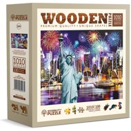 WOODEN CITY Wooden Puzzle - Night New York 1010 pieces - Jigsaw Puzzle