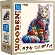 WOODEN CITY Wooden Puzzle Gentle Cat 150 pieces - Jigsaw Puzzle