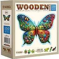 WOODEN CITY Wooden Puzzle colourful Butterfly 150 pieces - Jigsaw Puzzle