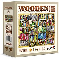 WOODEN CITY Wooden puzzle Shelf with books 1010 pieces - Jigsaw Puzzle