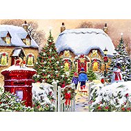 BLUEBIRD Winter Cottage Puzzle 1000 pieces - Jigsaw Puzzle