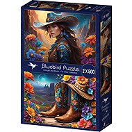 BLUEBIRD Farmer and Shoes Puzzle 2 × 500 pieces - Jigsaw Puzzle