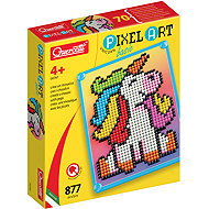 Quercetti 00767 Pixel Art Basic, Unicorn - Toy Jigsaw Puzzle
