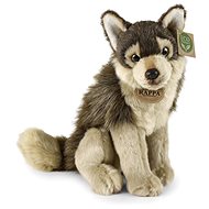 RAPPA Plush wolf sitting 28 cm, Eco-Friendly - Soft Toy