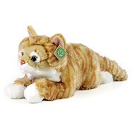 RAPPA Plush tabby cat brown 40 cm, Eco-Friendly - Soft Toy