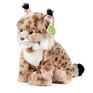 RAPPA Plush sitting lynx 27 cm, Eco-Friendly - Soft Toy