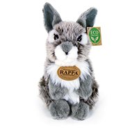 RAPPA Plush gray sitting rabbit 20 cm, Eco-Friendly - Soft Toy