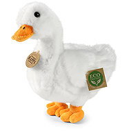 Rappa White Plush Duck, 24 cm, Eco-Friendly - Soft Toy