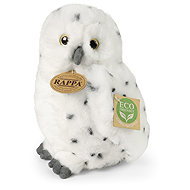 Rappa Plush Snowy Owl 19 cm, Eco-Friendly - Soft Toy