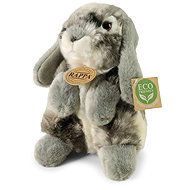 Rappa Grey Plush Rabbit, 19 cm, Eco-Friendly - Soft Toy