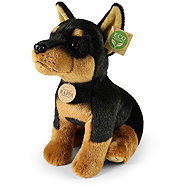 Rappa Plush Dog – Doberman, 30 cm, Eco-Friendly - Soft Toy