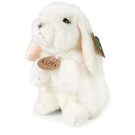 RAPPA Plush white rabbit standing 18 cm, Eco-Friendly - Soft Toy