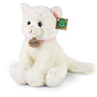 RAPPA Plush cat sitting white 25 cm, Eco-Friendly - Soft Toy