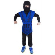 Rappa Blue ninja, samurai size 4 - 6 years - Costume