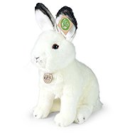 RAPPA Plush polar hare sitting 30 cm, Eco-Friendly - Soft Toy