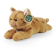 RAPPA Plush cat lying brown 25 cm, Eco-Friendly - Soft Toy