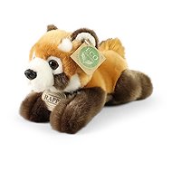 RAPPA Plush panda red lying 20 cm, Eco-Friendly - Soft Toy
