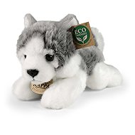 RAPPA Plush husky dog lying 21 cm, Eco-Friendly - Soft Toy