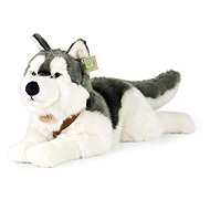 RAPPA Plush Husky with Collar, Lying Down, 60 cm - Soft Toy