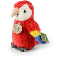 RAPPA Plush bird parrot red macaw 16 cm, Eco-Friendly - Soft Toy