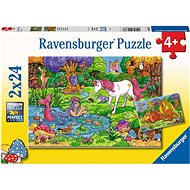 RAVENSBURGER Magic Forest Puzzle 2 × 24 pieces - Jigsaw Puzzle