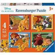 RAVENSBURGER Lion King Puzzle 4 in 1 (12, 16, 20, 24 pieces) - Jigsaw Puzzle
