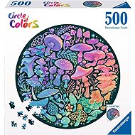 Ravensburger Circular Puzzle Colour Circle: Mushrooms 500 pieces - Jigsaw Puzzle