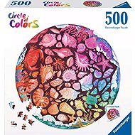 Ravensburger Round Puzzle Colour Circle: Shells 500 Pieces - Jigsaw Puzzle